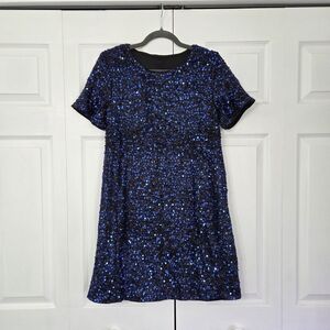 Blue Sequin Dress